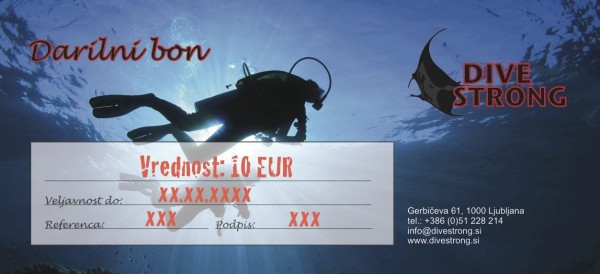 Darilni bon za 10 Eur